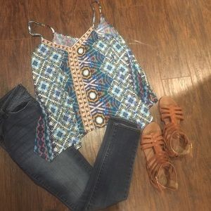 NWT tribal print tank top