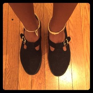 Black babydoll flats urban outfitters