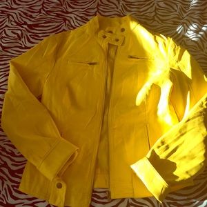 Yellow Leather Jacket