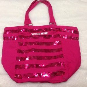 Victoria's Secret Pink Sequin Tote