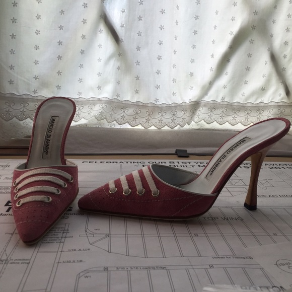Manolo Blahnik Shoes - MANOLO BLAHNIK pink mules
