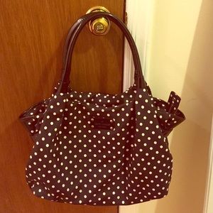 Kate Spade black and white polka dot purse