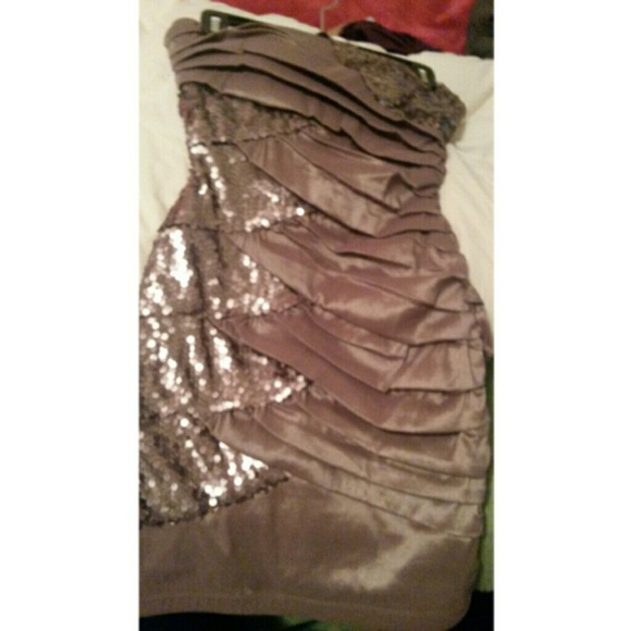 Copper formal dress