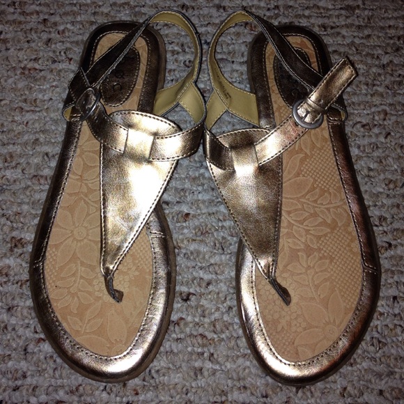 BOC gold sandals