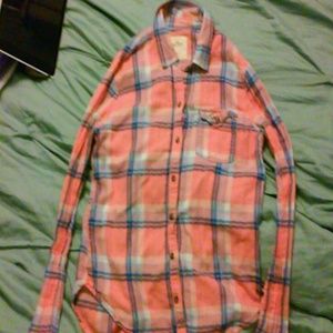 a pink flannel