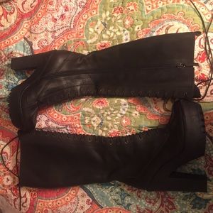 Authentic Polo Lace Up Heeled Boots