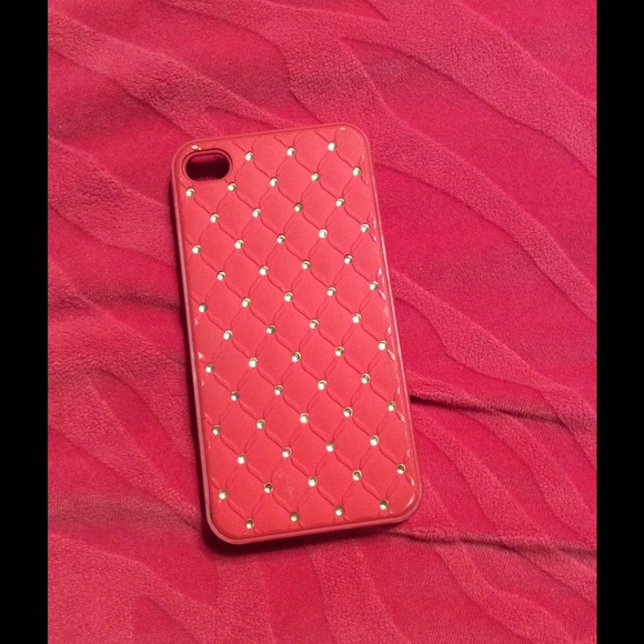 Pink with gems iPhone 4/4s case