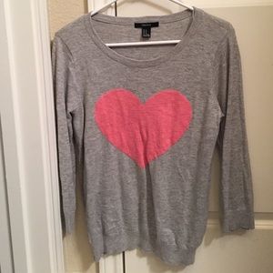 Forever 21 Heart Sweater