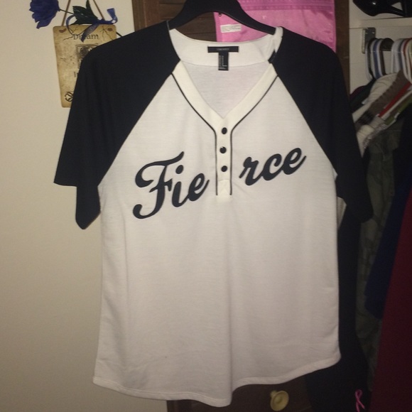 SOLD!!! Forever 21 Baseball tee- fierce