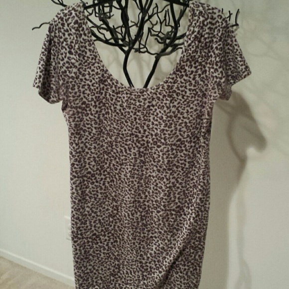 Off the shoulder tee shirt dress