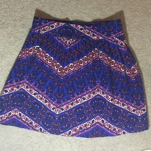 Multicolored flower chevron- purples, pinks, blues