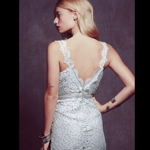 💜Bundled Free People Lace Column maxi dress - Picture 2 of 4