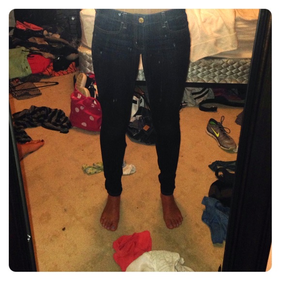 American eagle extra long dark jeggings.