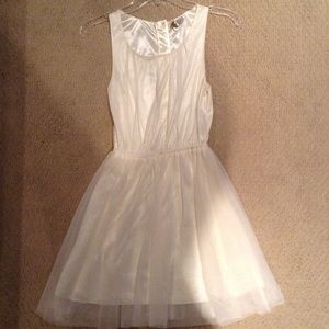 Cream sheer party dress