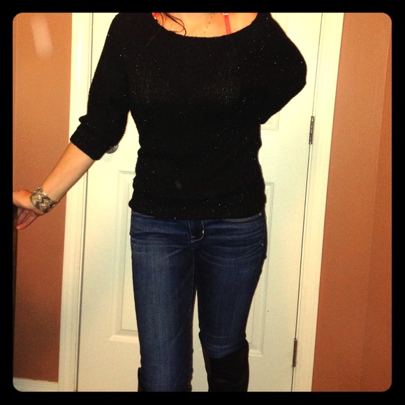 Black sparkle sweater.