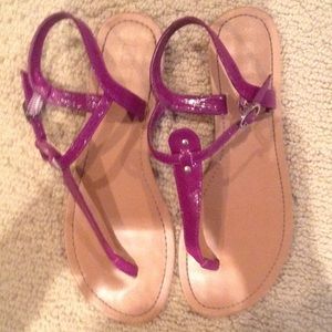 Purple summer sandals