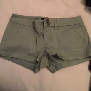 Green shorts size 6