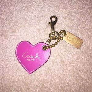Coach leather key chain
