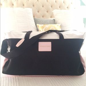VS black pink and white duffle
