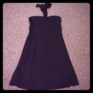 Ann Taylor--Dark purple halter dress!