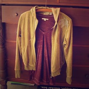 Light green sweatshirt with hood