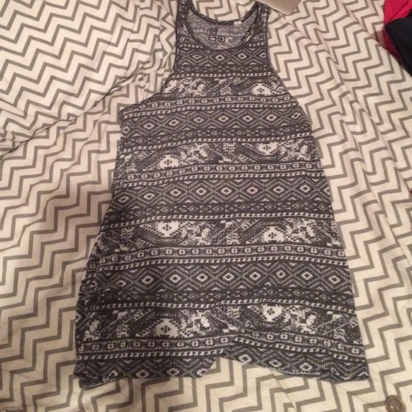 Tribal print racer tank