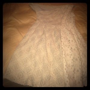 Off the shoulder Rachel Roy crochet dress
