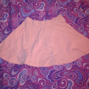 Salmon skater skirt