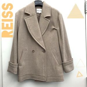 REISS wool drop shoulder coat