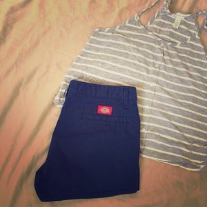 Dickies Size 7 Navy Shorts