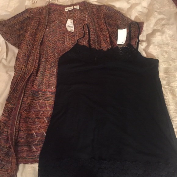sweater and cami