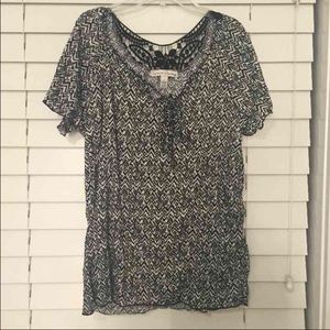 French Laundry Black/White Blouse