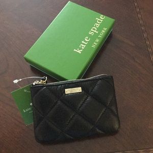 NWT - Kate Spade black coin purse