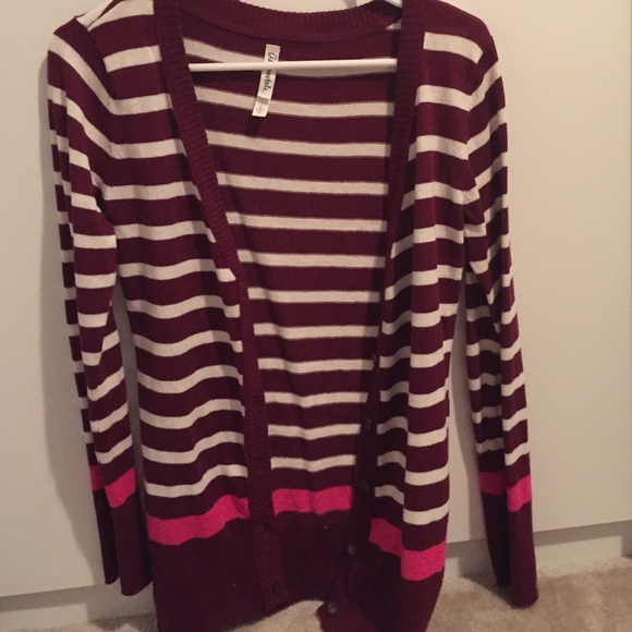 Aeropostale striped cardigan