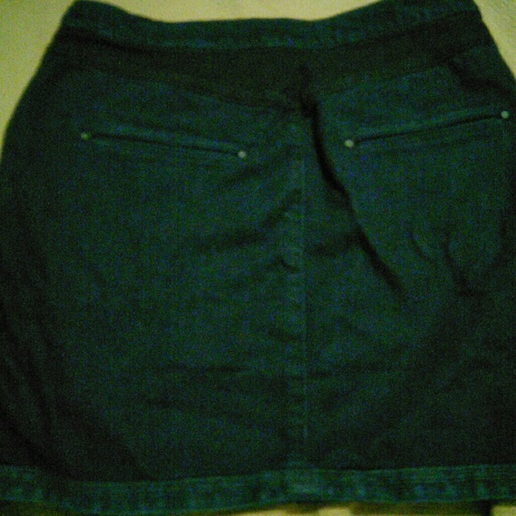 DIESEL BLACK LABEL Black / Indigo Denim Miniskirt