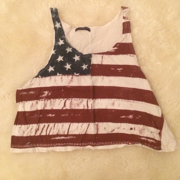 Brandy Melville American flag tank