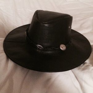 Genuine leather vintage concho hat FLASH SALE