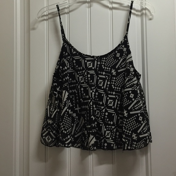 Tribal tank top b&w