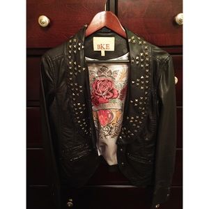 Faux leather jacket