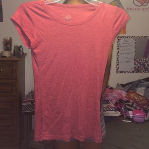 plain red shirt.
