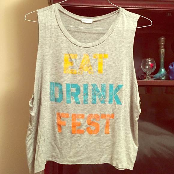EAT DRINK FEST graphic tank