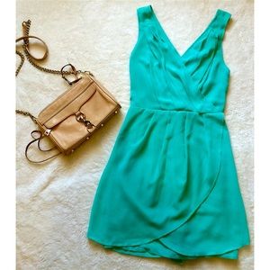 Turquoise Dress with Open Back