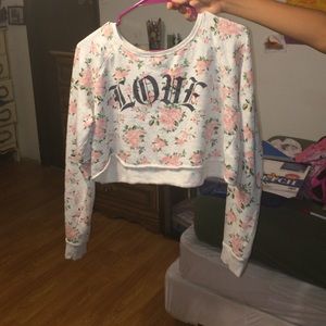 "Love" Crop Top Sweater.