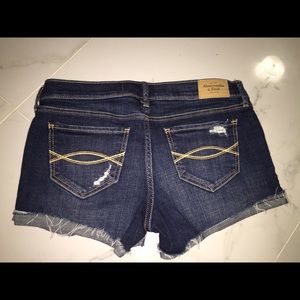 Abercrombie and Fitch dark wash size 0 shorts