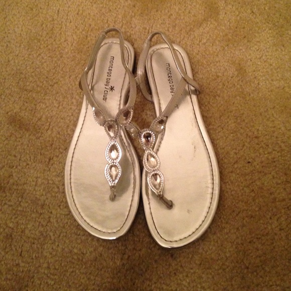 Women's Silver Sandals size 7 1/2