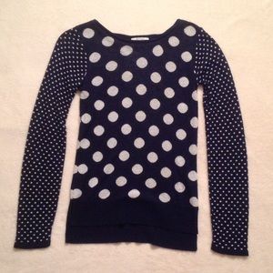 Delia's polka dot sweater