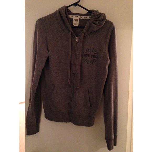 VS pink grey zip up. - Picture 1 of 1