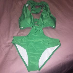 👙 Green Monokini very cute & sexy 👙