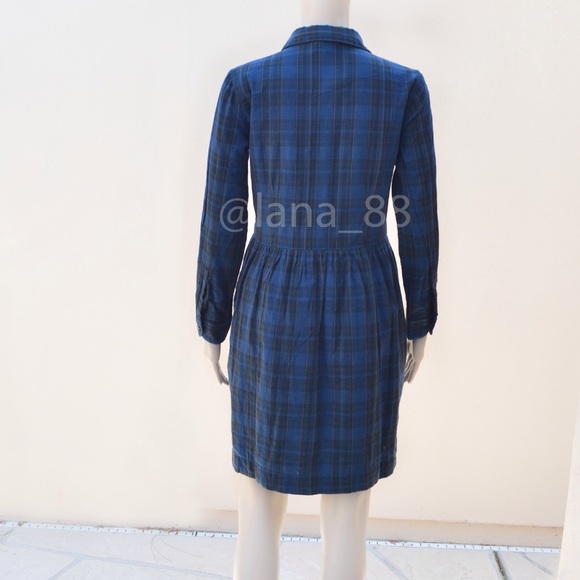 NWT Gap XS/S Plaid Flannel Shirtdress - Picture 3 of 4