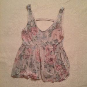 Chloe K floral tank